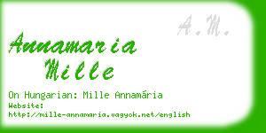 annamaria mille business card